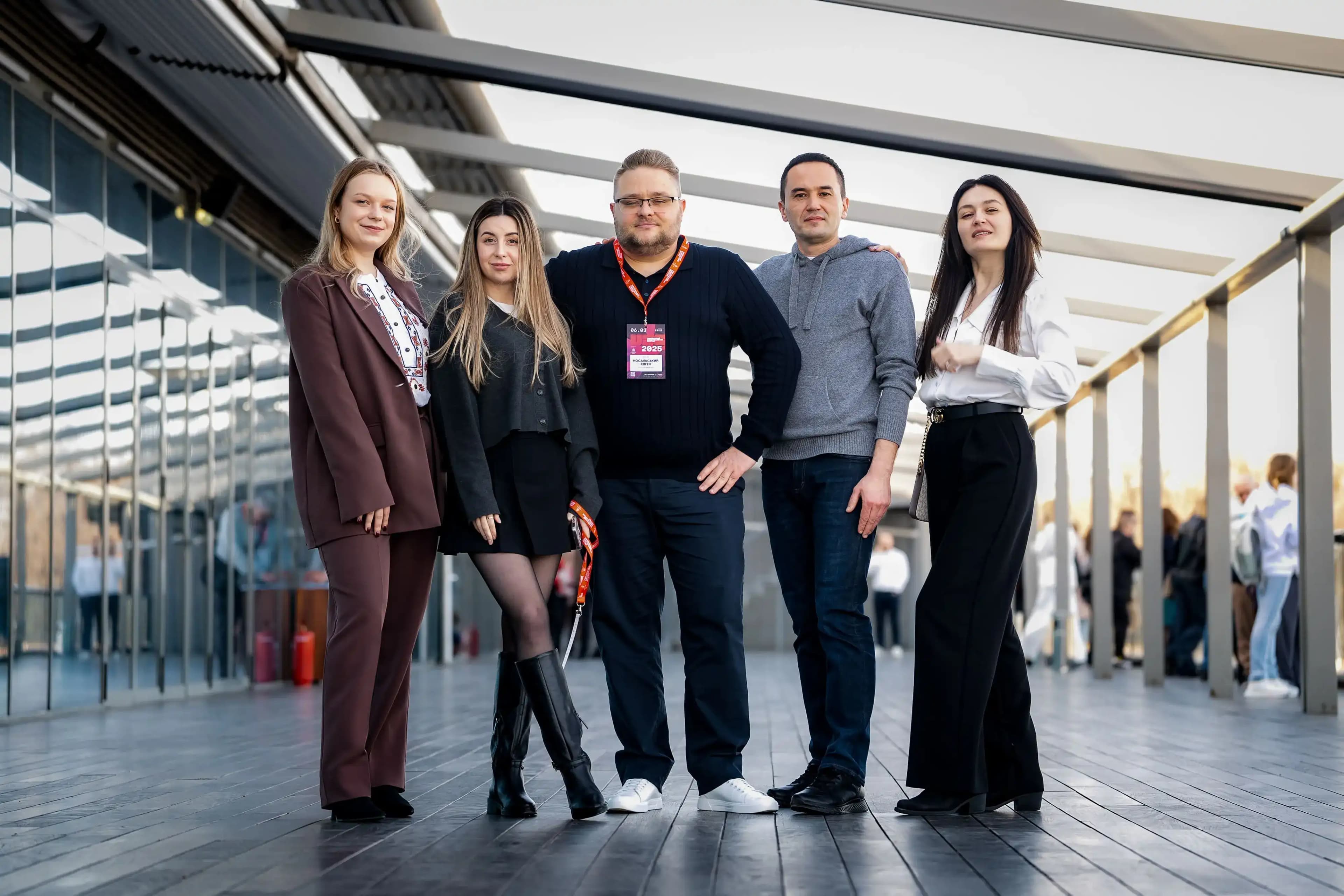 group of five people