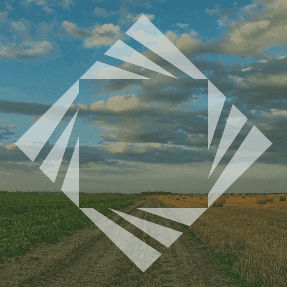 field and clouds logo
